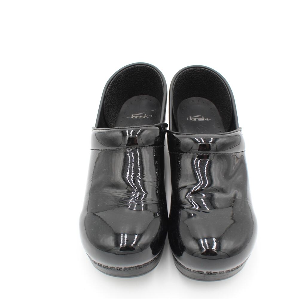 Dansko Professional Clogs Womens EU 40 US 9.5 Black Patent Leather Nursing Shoes - Picture 3 of 8